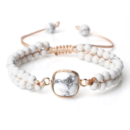 Bracelet Howlite blanche