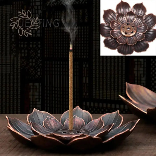 Porte encens lotus