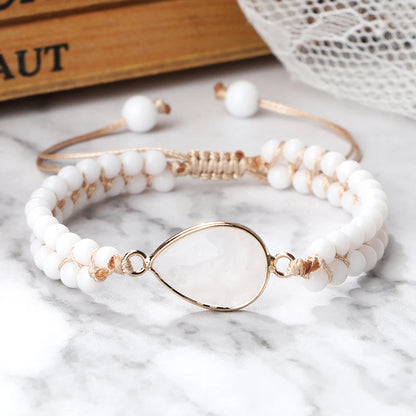 Bracelet Howlite blanche