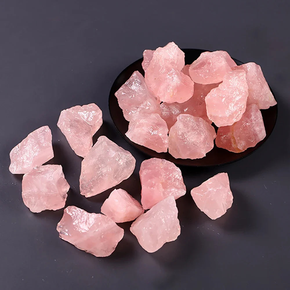 Quartz rose brut naturel