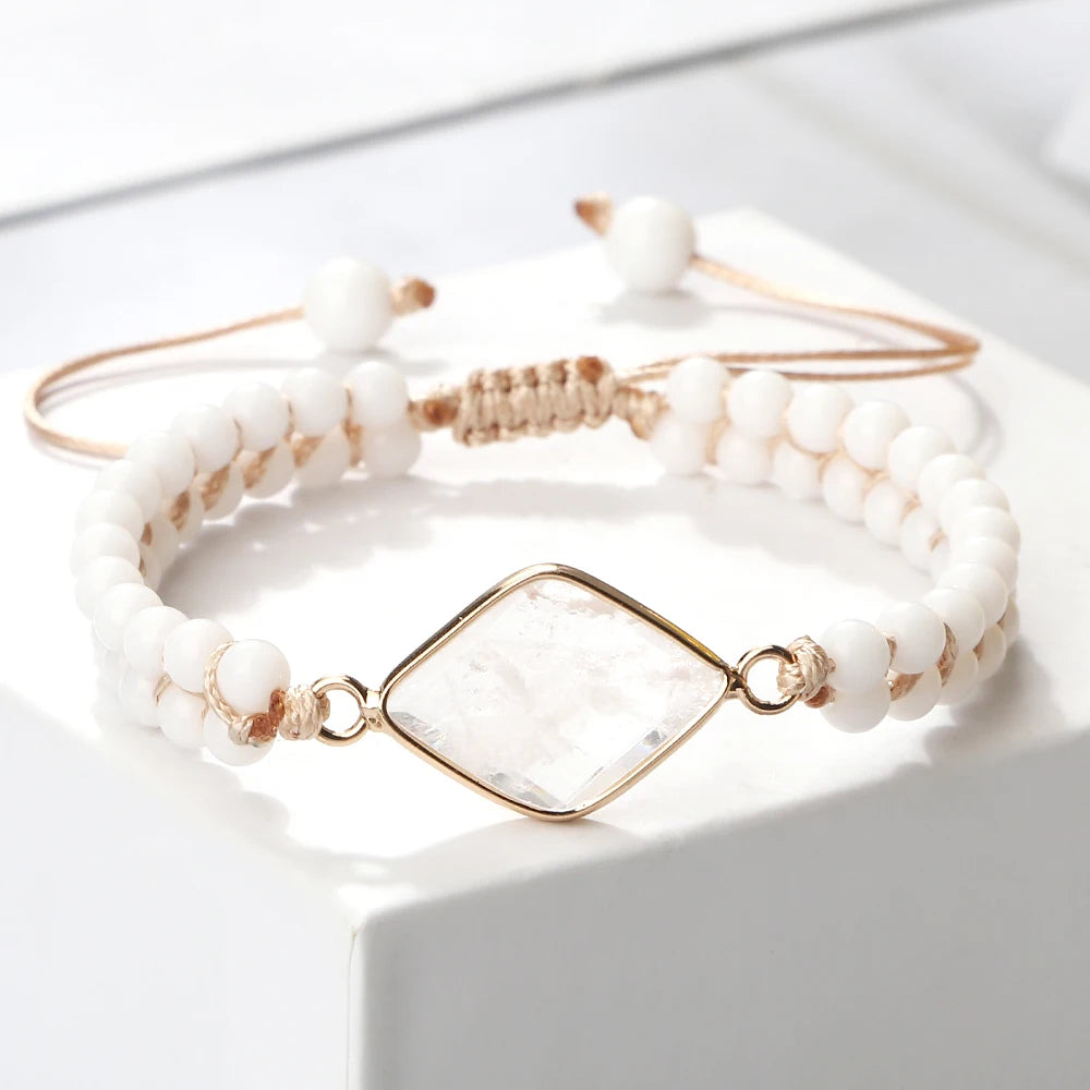 Bracelet Howlite blanche